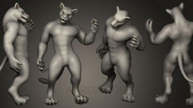 Figurines heroes, monsters and demons (STKM_0137) 3D model for CNC machine